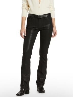 Frame Denim Le Mini Boot jeans in Noir Black Coated Size 27